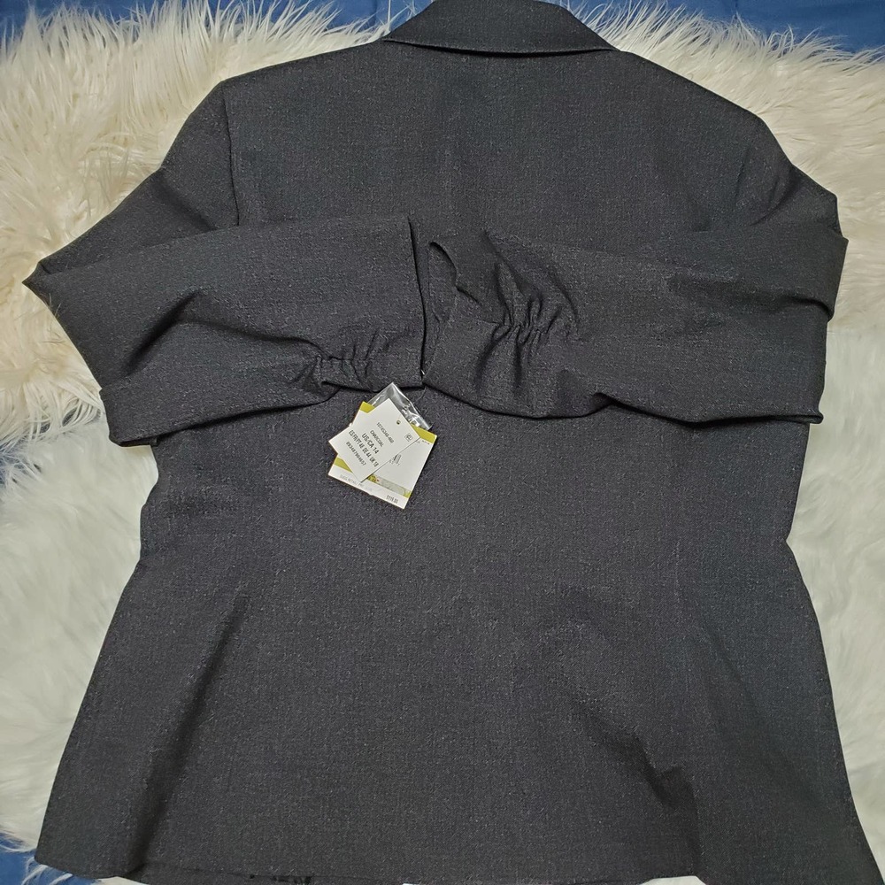 Kasper Ruched One-Button Blazer NWT - Picture 4 of 12